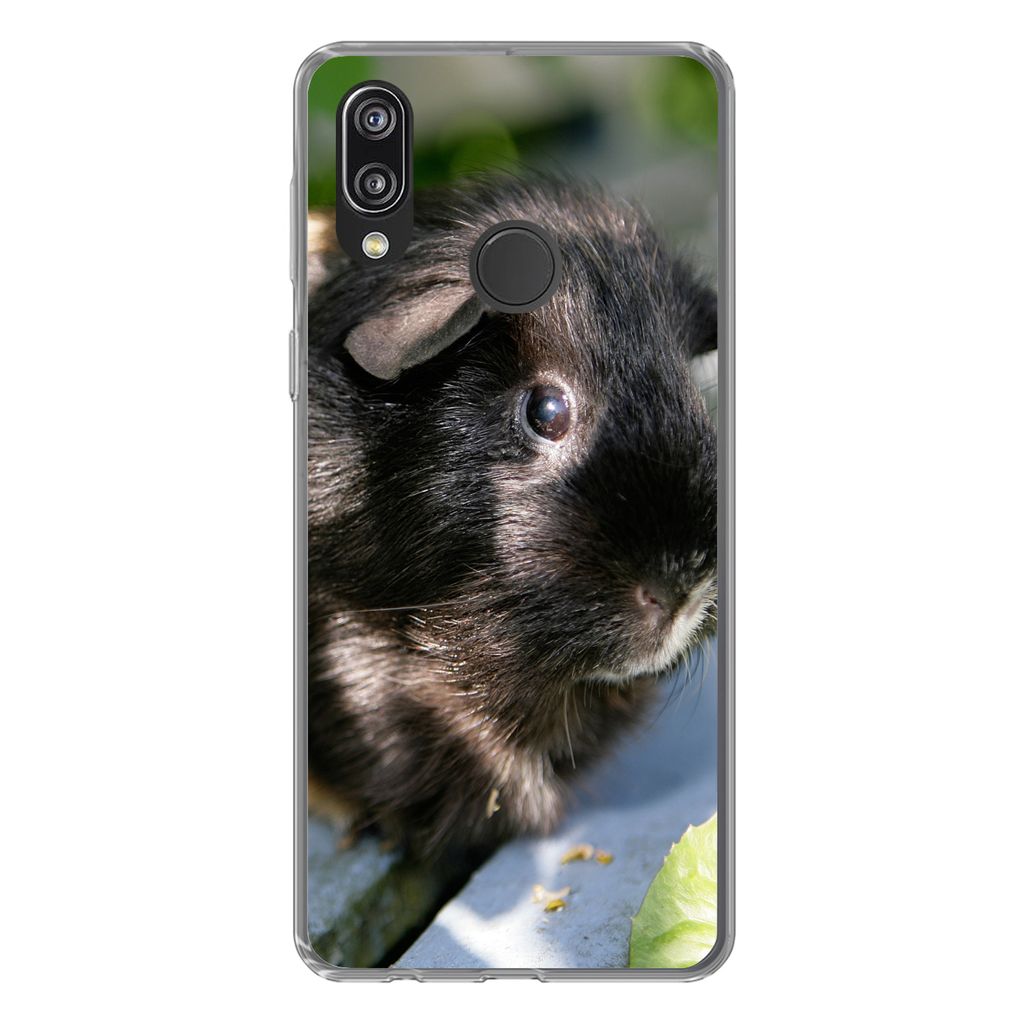 MuchoWow Handyhülle Schutzhülle Hülle für Huawei P20 Lite (2020) Meerschweinchen im Garten Silikon Softcase Handy Hülle - Kartenhalter