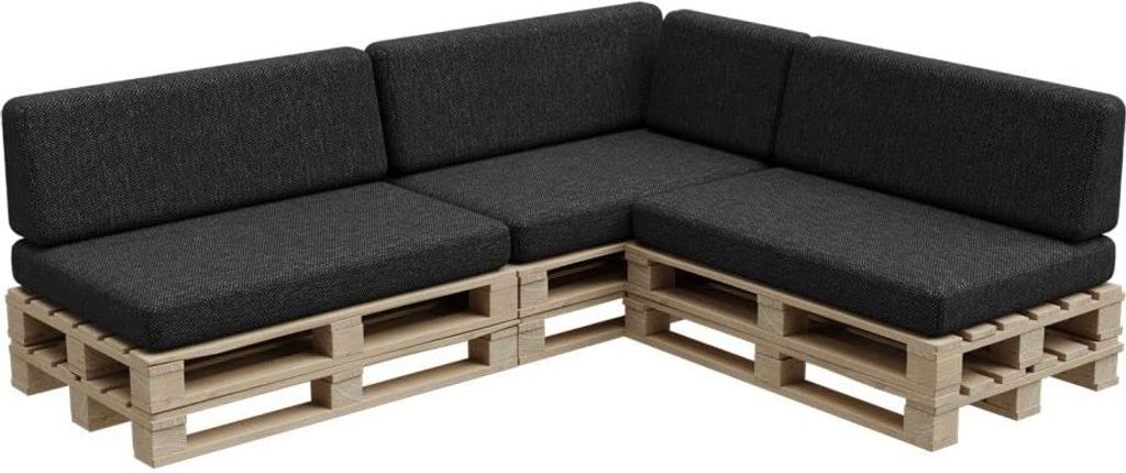 Palettenkissen, Palletenpolster, Gartenkissen, PFBG (3X Set Produktbild 