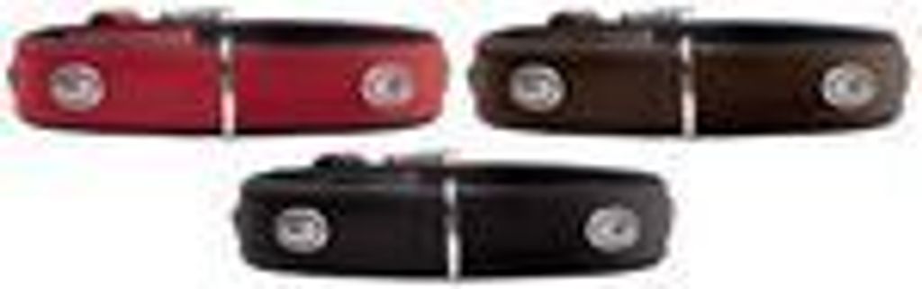 Hunter Halsband Softie Stone braun/schwarz, Größe: 55 cm / Breite: 2,8 cm