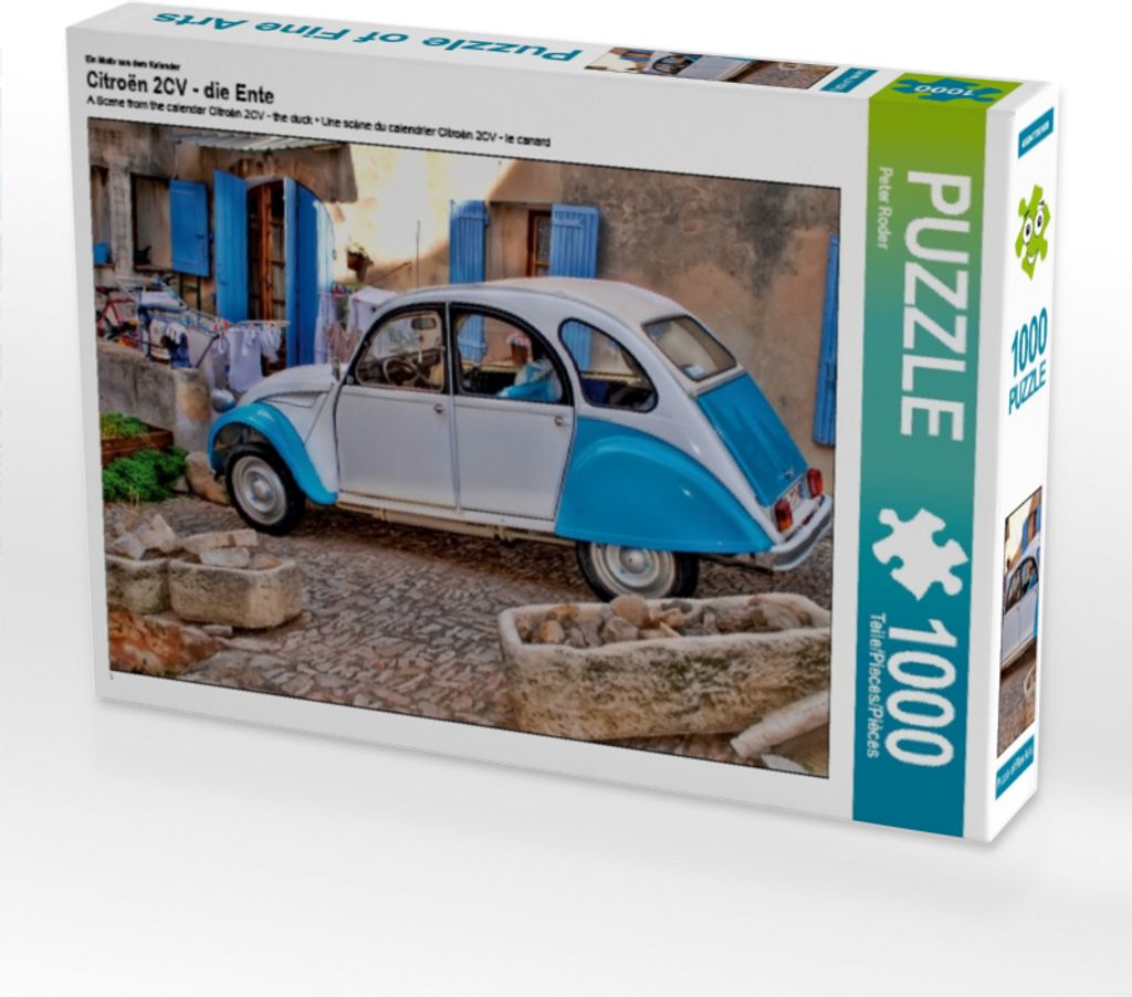 CALVENDO Puzzle Ein Motiv aus dem Kalender Citroën 2CV - die Ente | 1000 Teile Lege-Größe 64x48cm Foto-Puzzle für glückliche Stunden