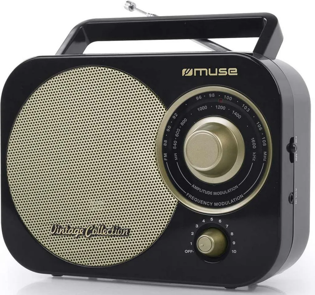 Radio portatile analogica nera Muse M055RB
