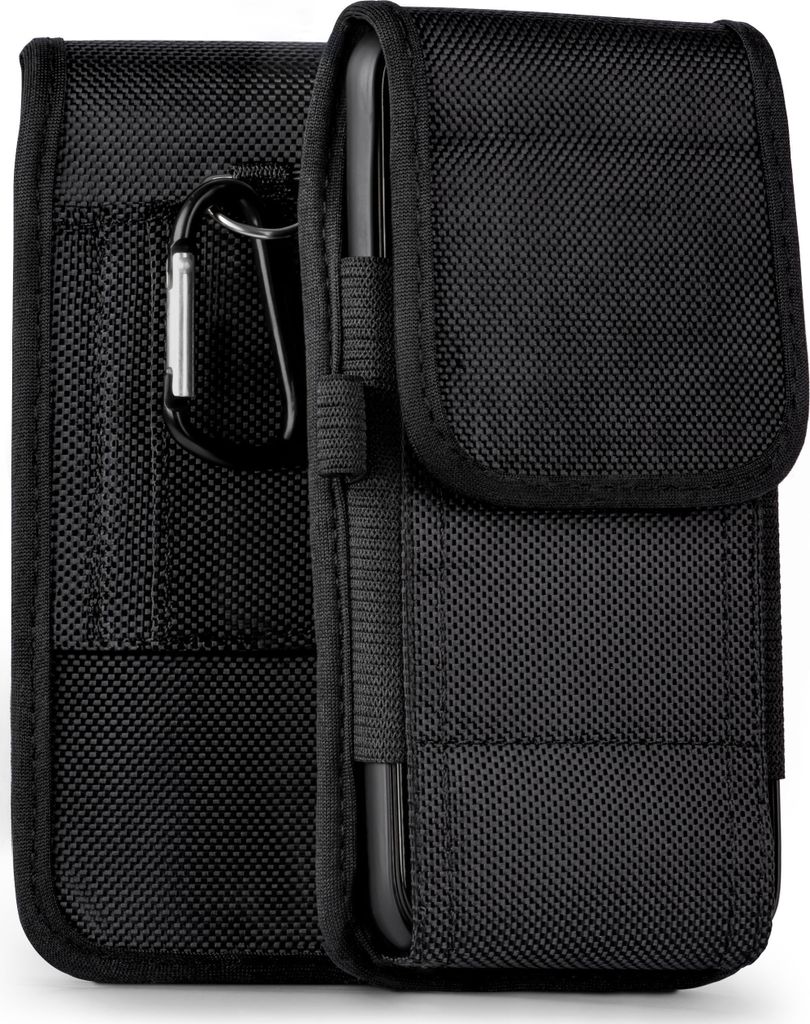 moex Agility Case kompatibel mit Nokia 3.1 Plus - Handy Gürteltasche, Schwarz