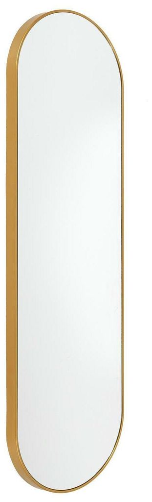 WISZĄCE LUSTRO 30x100 cm Camomillie ZŁOTE OWALNE Zdjęcie produktu 