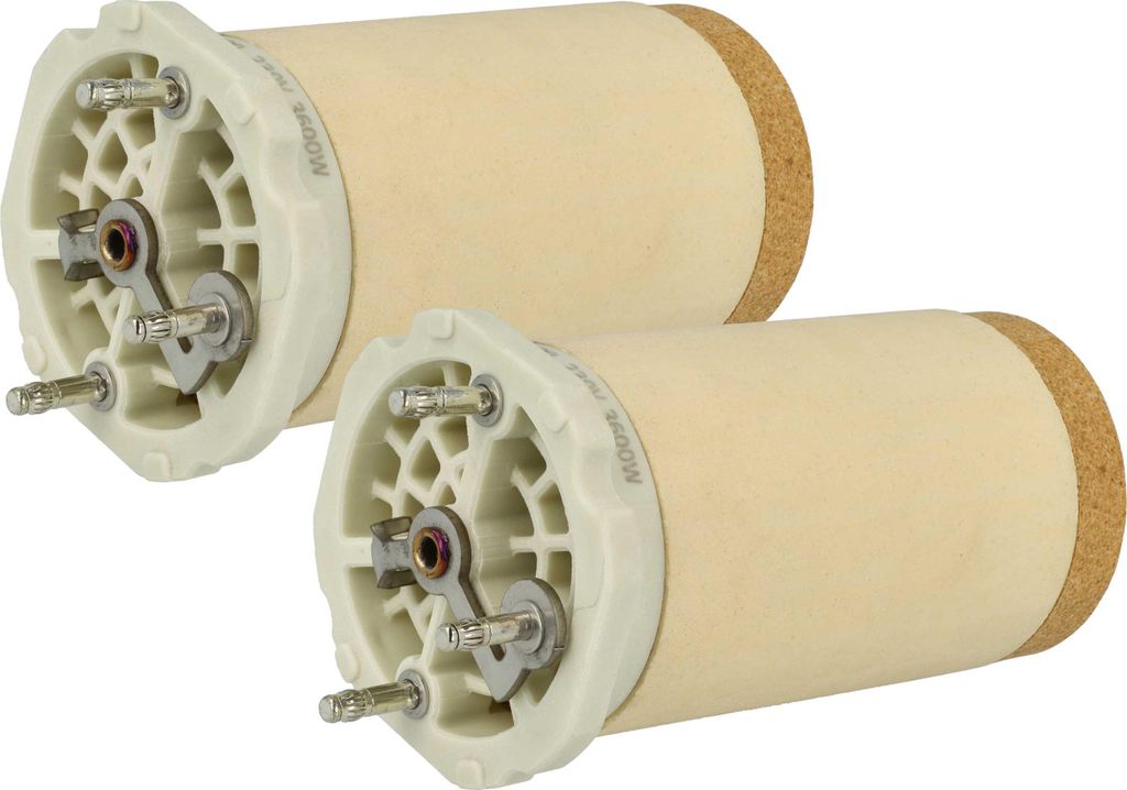 vhbw 2x Heizelement kompatibel mit Leister HOTWIND PREMIUM, SYSTEM Heißluftschweißpistole - 3600 W, Keramik Heizkern, 5,52 x 6,1 cm