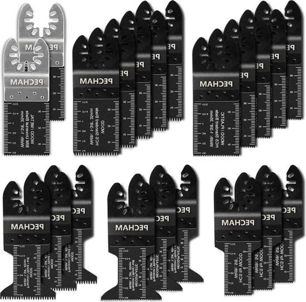 Accessoires outil multifonctions pour rénovation maison, lot 21 pcs bois/fer