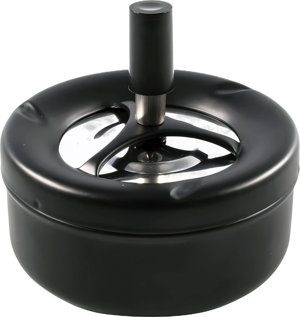 ASCHENBECHER Ø11cm aus Edelstahl Schwarz matt Produktbild 