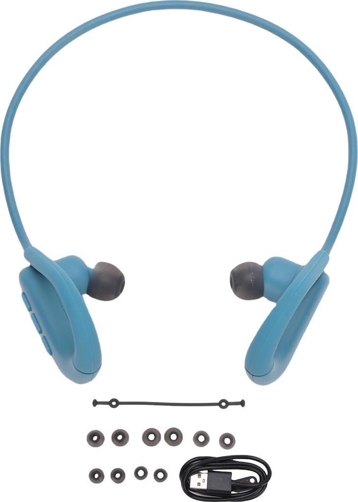Knochenleitungskopfhörer, IPX8 wasserdicht, Schwimmen mit MP3-Player-Modus, 8 GB Speicher, bis zu 16 Stunden Spielzeit, Bluetooth 5.4-Ohrhörer