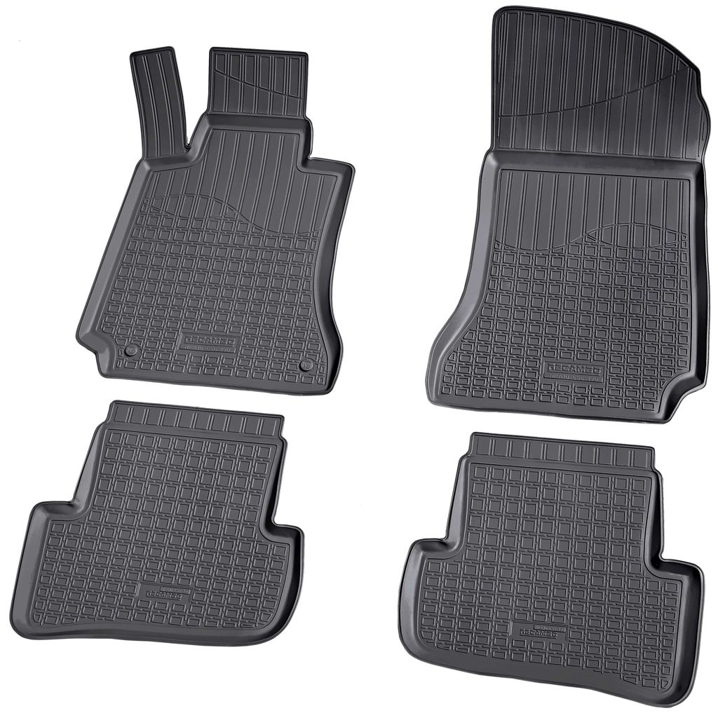 3D Gummi Fussmatten für MERCEDES C-Klasse | W204 | S204 | 2007-2014 | passgenau