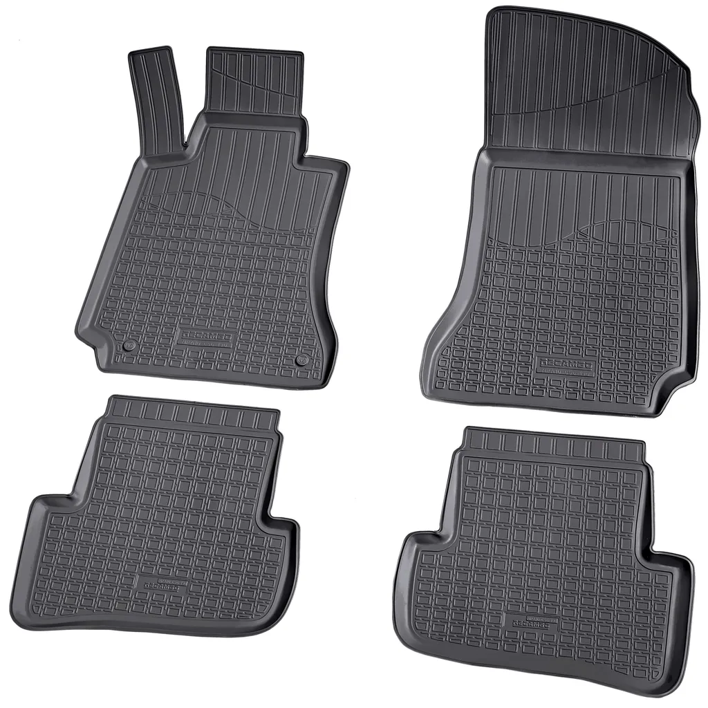 Set Tappeti Auto 3D Mercedes W204 S204 07-14 Gomma Alta Resistenza