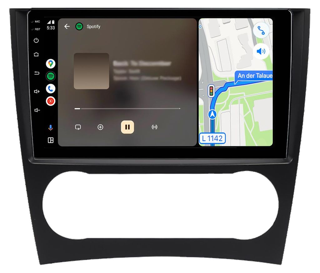 Autoradio Android Für Mercedes C-Klasse W203 Facelift Produktbild 