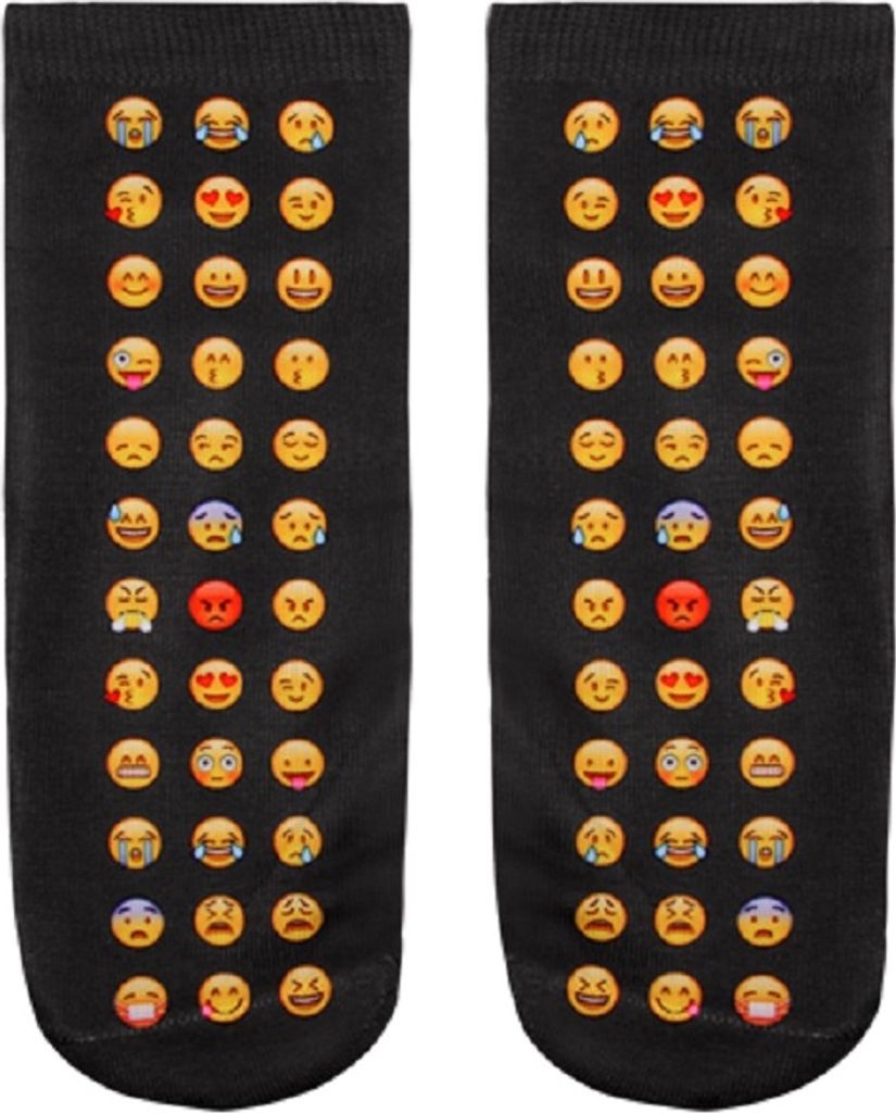Socken viele Emojis, Strümpfe Socke Emoticons Lächeln Produktbild 
