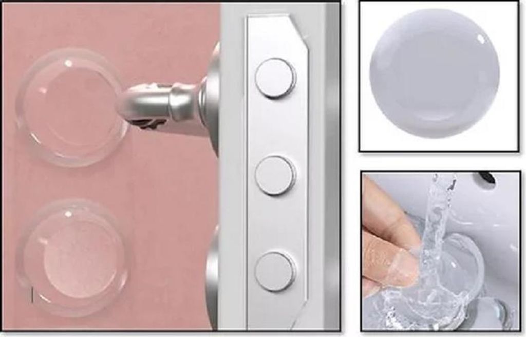 Türstopper - Selbstklebender Türschutz - Wandschutz - 1 Stück - Transparent