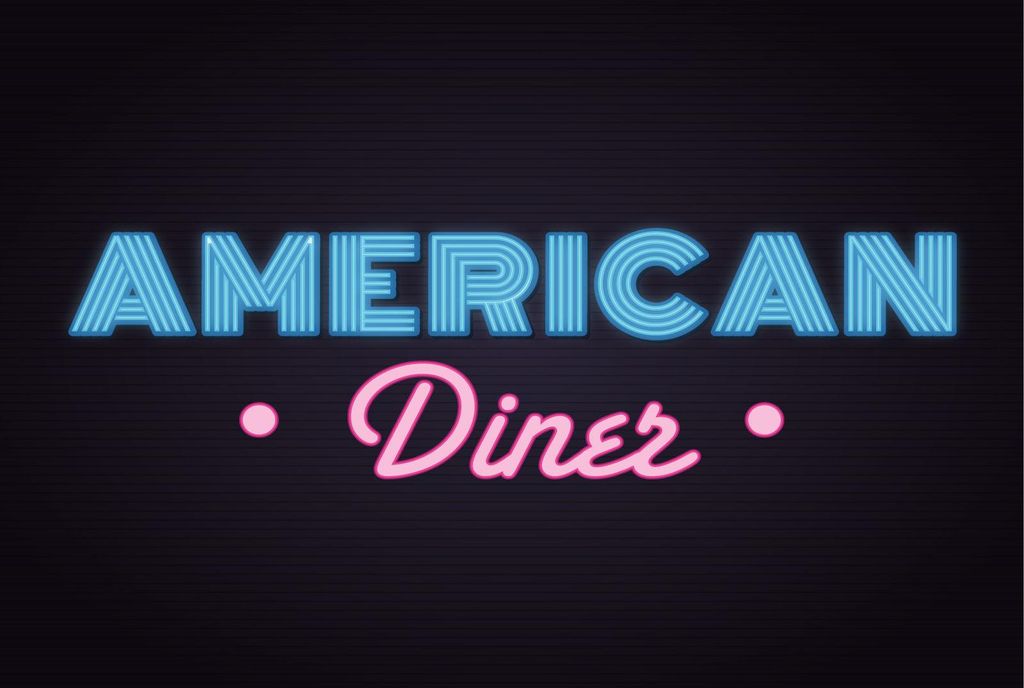 vianmo Holzschild 12x18 cm American Diner Reklame