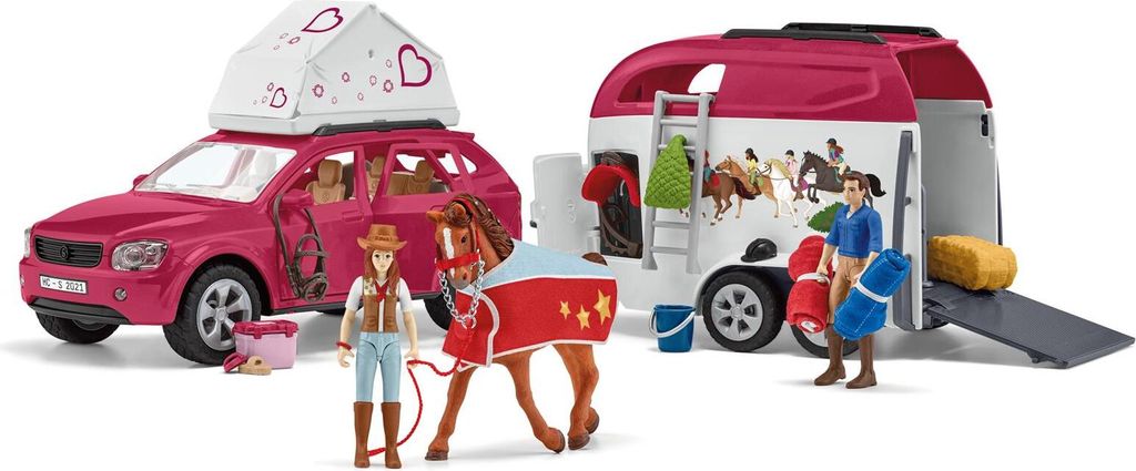 Schleich 42535 Dobrodružné auto s prívesom a koňom Obrázok produktu 15