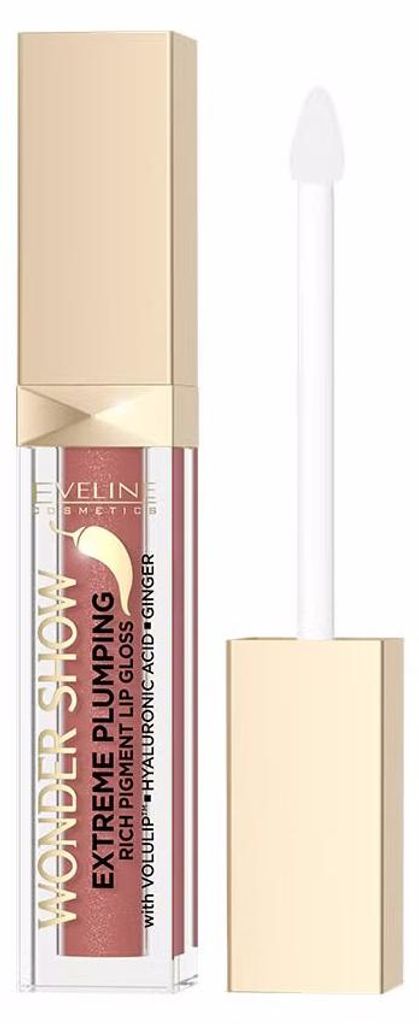 Eveline Cosmetics Wonder Show – langanhaltender, glänzender Lipgloss, Farbton 04 Angel Kiss – 3er Pack
