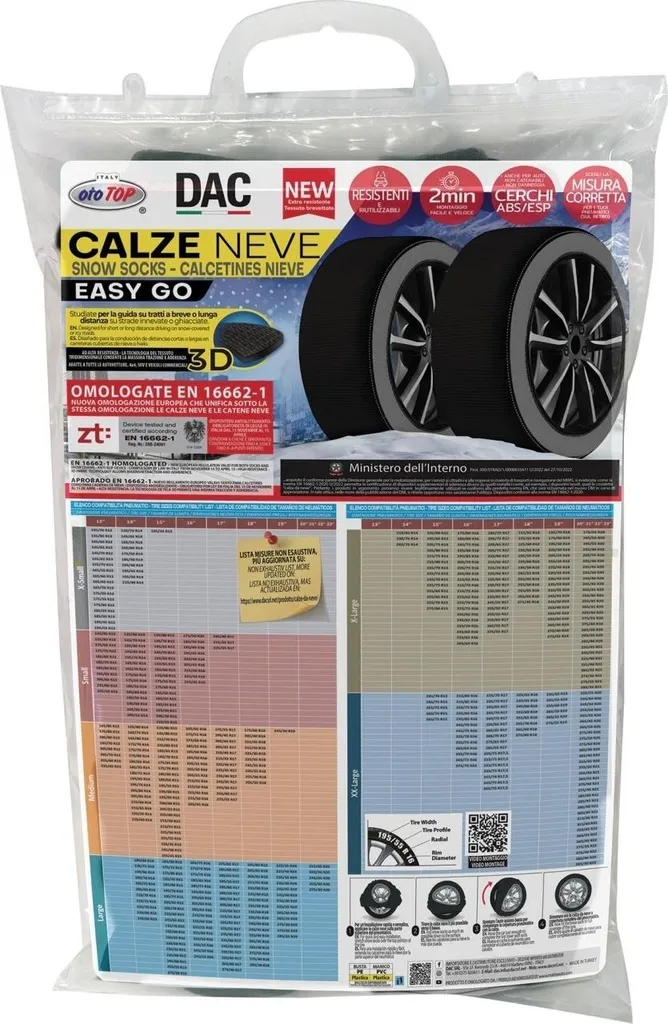 COPPIA DI CALZE DA NEVE PER PNEUMATICI 215/60 R16 CERCHIO 16 MISURA L CALZA DA NEVE OMOLOGATA DISPOSITIVI PER AUTO, SUV, 4X4,FURGONI,ANTI-SLITTAMENTO PER GHIACCIO,NEVE E STRADA INNEVATA