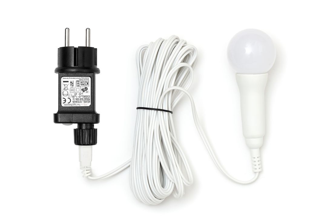 1x LED Glühlampe Batteriebetrieben mit Timer zum Hängen mit 1,5m Kabel  Farbwahl