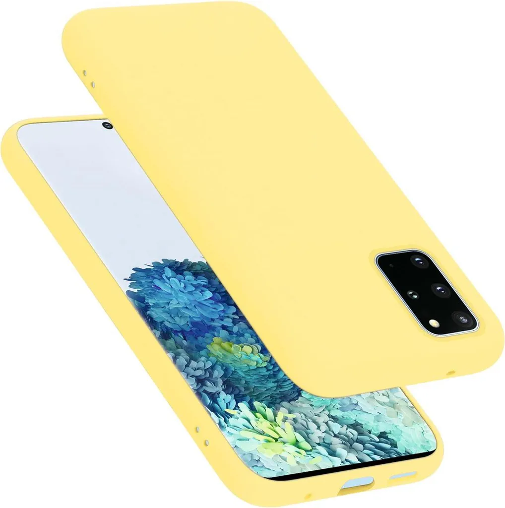 Cadorabo custodia protettiva per Samsung Galaxy S20 PLUS custodia in giallo telefono cellulare Custodia Cover TPU Etui
