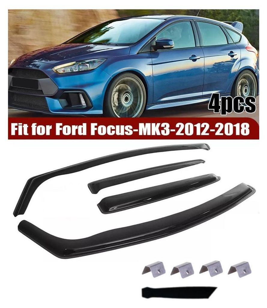 Lot de 4 déflecteurs pour FORD FOCUS MK3 (4/5 portes) Image du produit 