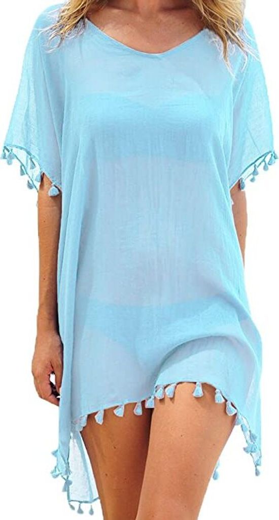Damen Strandkleid Sommerkleid Bikini Cover Up Sommer Produktbild 