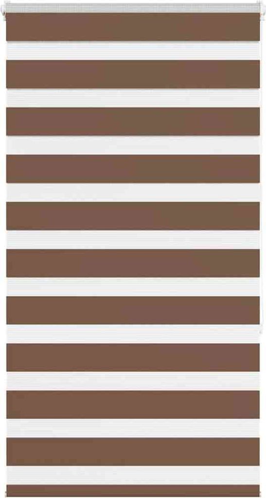 Doppelrollo Braun 75x150 cm Stoffbreite 70,9 cm Polyester