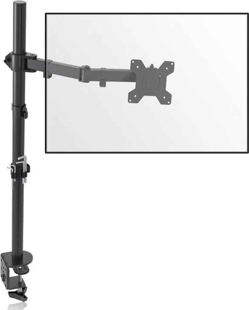 Support de moniteur réglable en hauteur 80 cm avec fixation VESA 75/100
