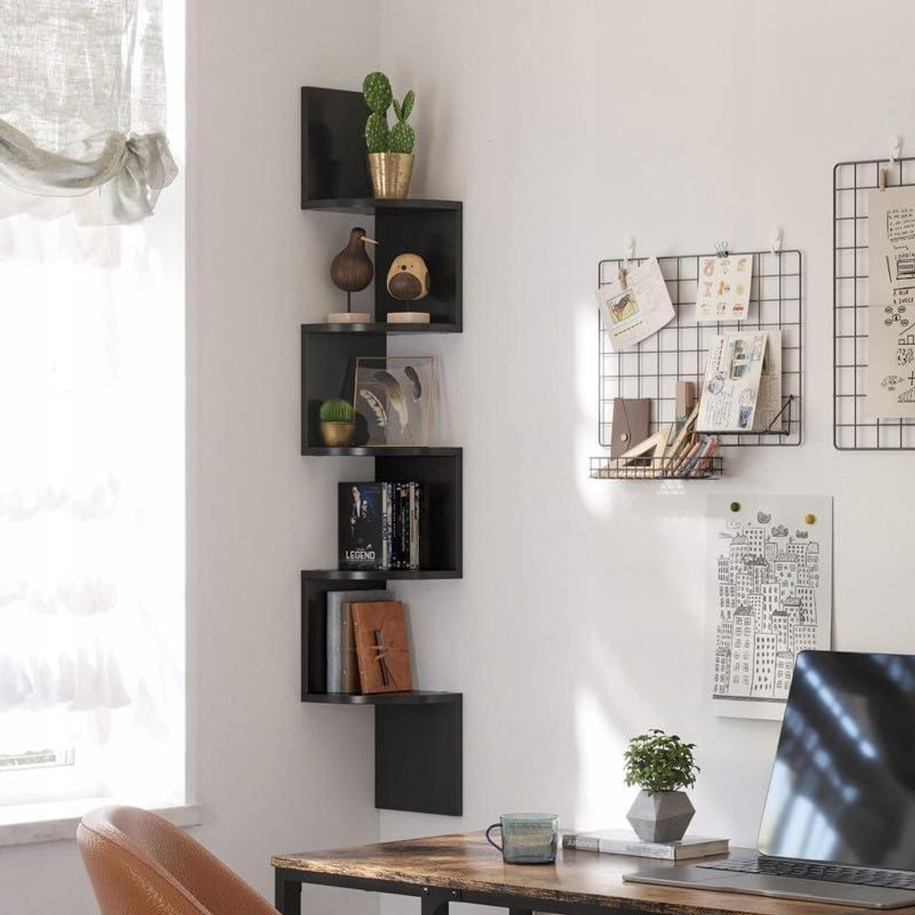 Regał Narożny Półka na Książki Kwiaty Industrialny Loft Zdjęcie produktu 