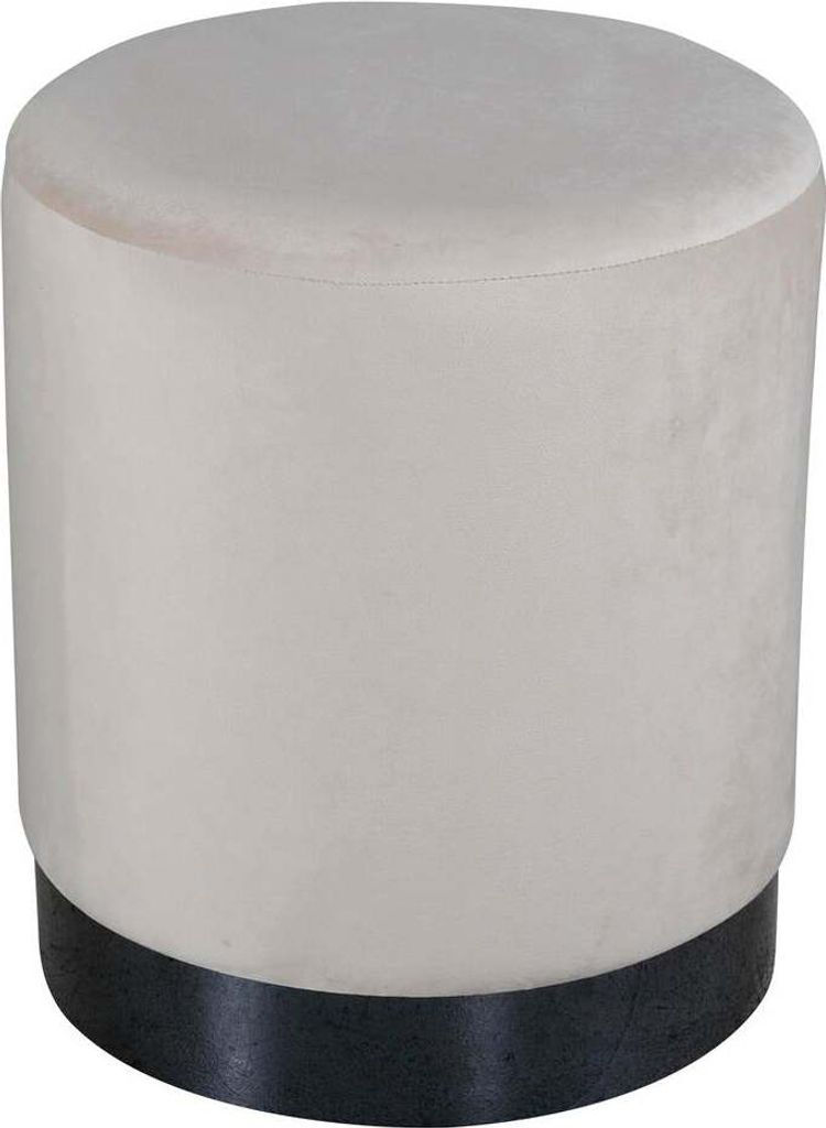 Pouf FURNLUX Benji Creme Und Black 35cm / Hauptfarbe: Beige Immagine del prodotto 