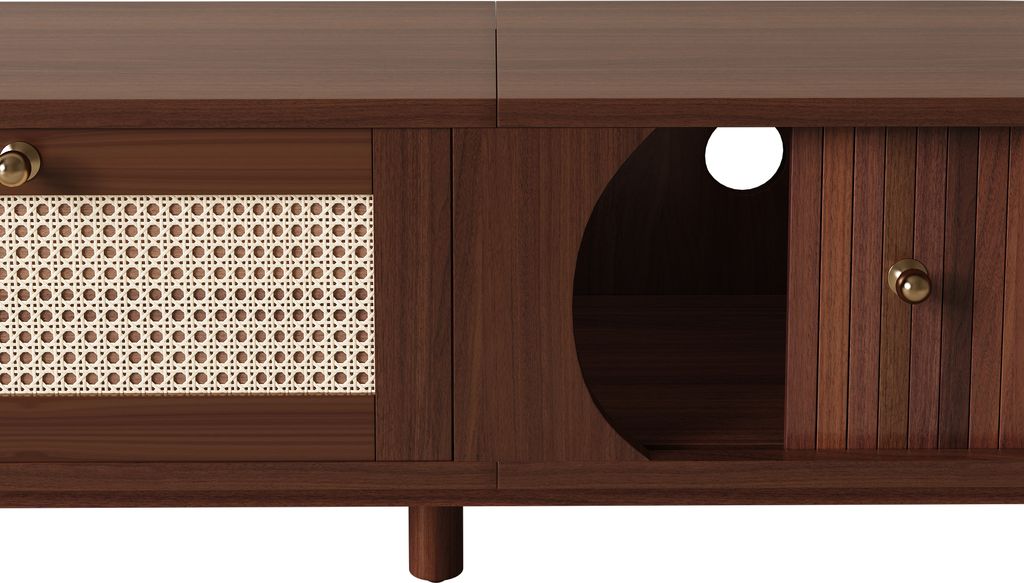okwish TV-Schrank Fernsehschrank Natürliche Produktbild 