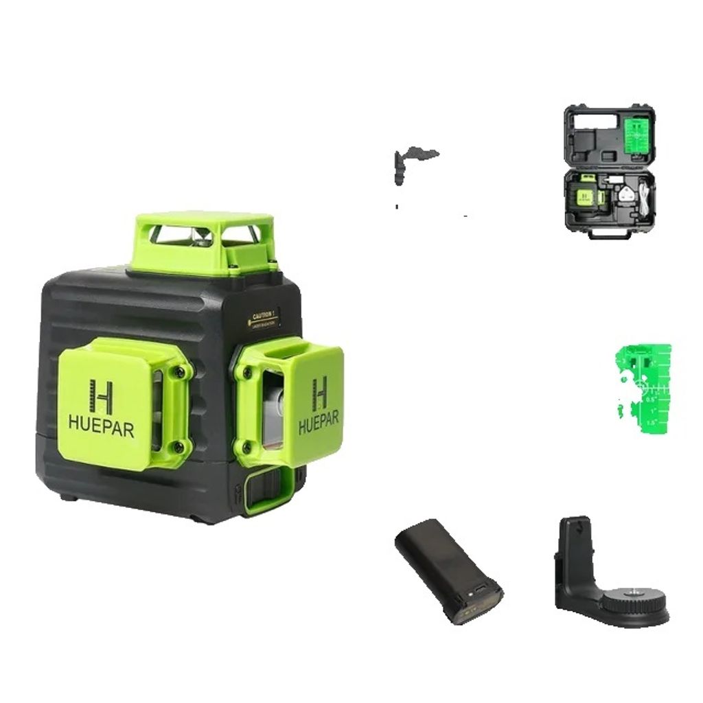 Laser-Niveau, selbstnivellierend, langlebiges Design, Set 1