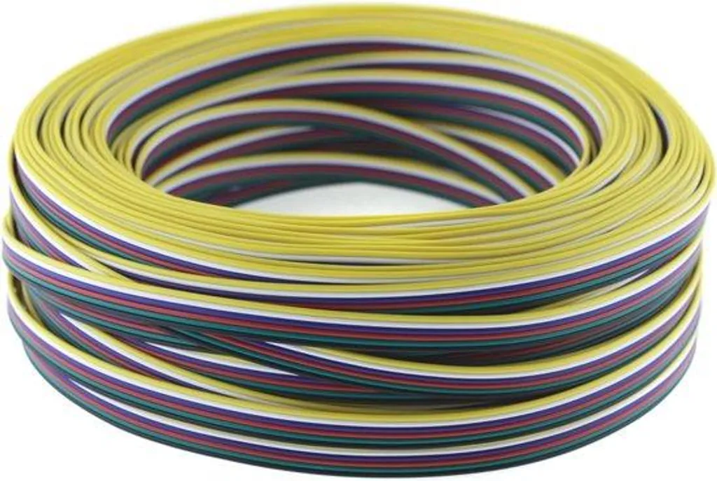 Câble 6 broches pour ruban LED RGBW - Solution extension discrète 50m