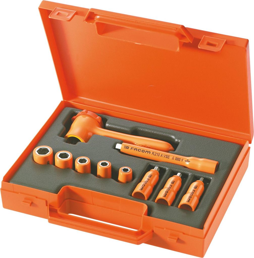 Facom Steckschluessel-Set 1/4" 1000V isoliert