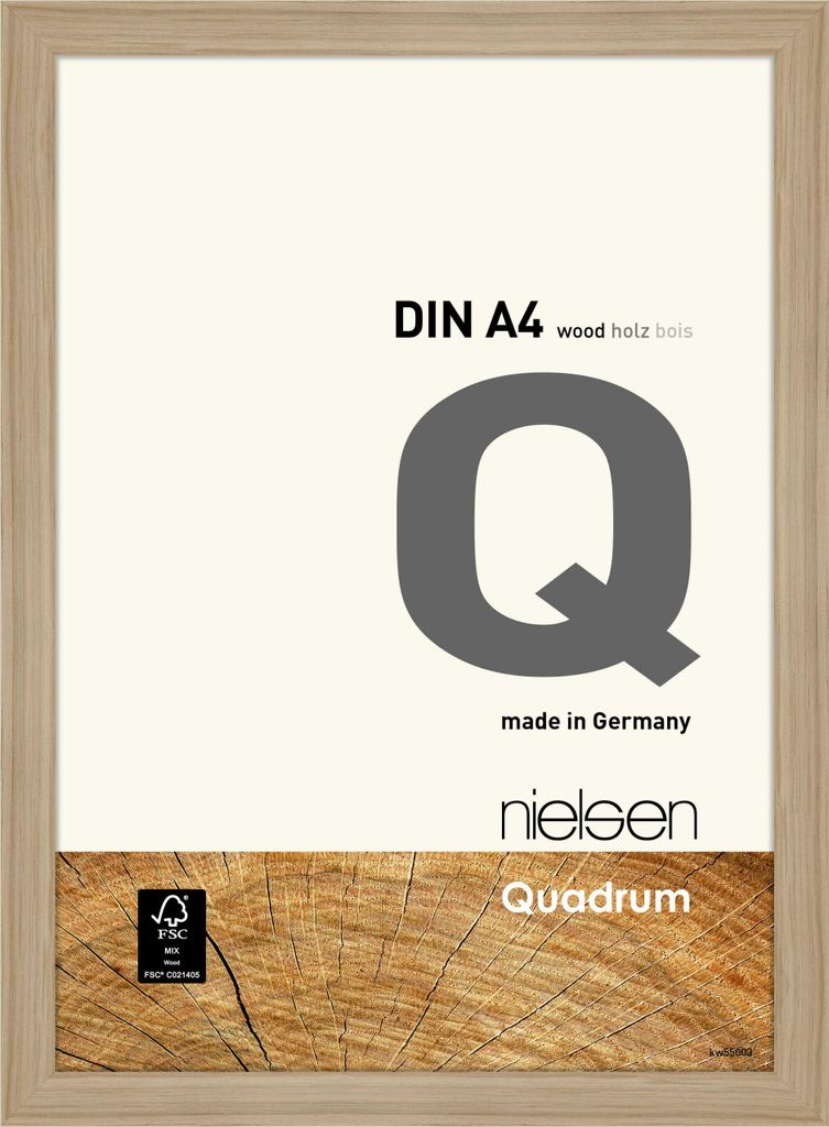 nielsen Holz Bilderrahmen Quadrum, 21x29,7 cm (A4), Eiche Produktbild 