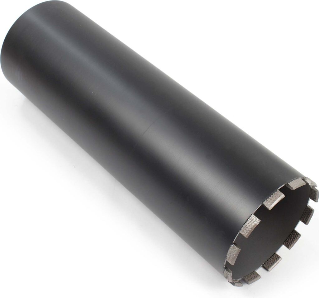 Wiltec Diamantbohrkrone Typ 2 (Mesh) Ø 152 mm, Bohrkrone 450 mm, 11/4 UNC Nassbohrkrone, Diamantbohrer für Beton, Stein, Granit