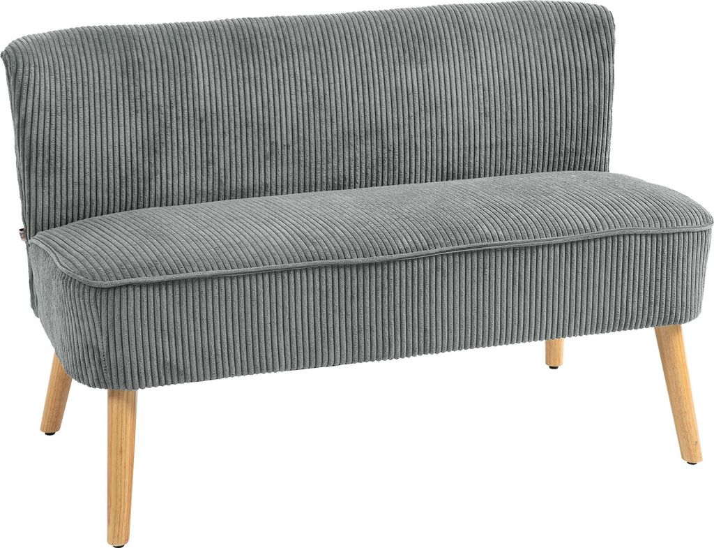 Sofa dwuosobowa HOMCOM, mała sofa dwuosobowa z wykończeniem Zdjęcie produktu 