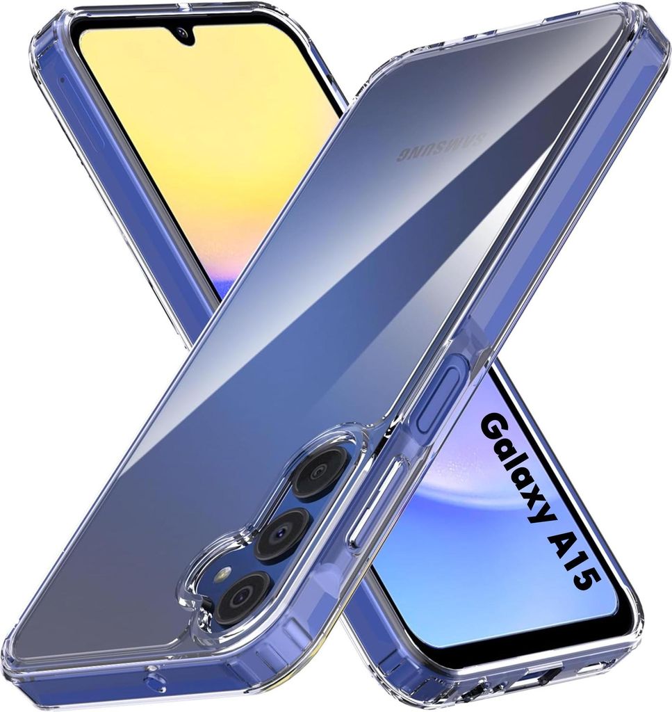 Hülle für Samsung Galaxy A15 4G / A15 5G - Transparent Handyhülle Kratzfest Schutzhülle Ultra Dünn Phonillico