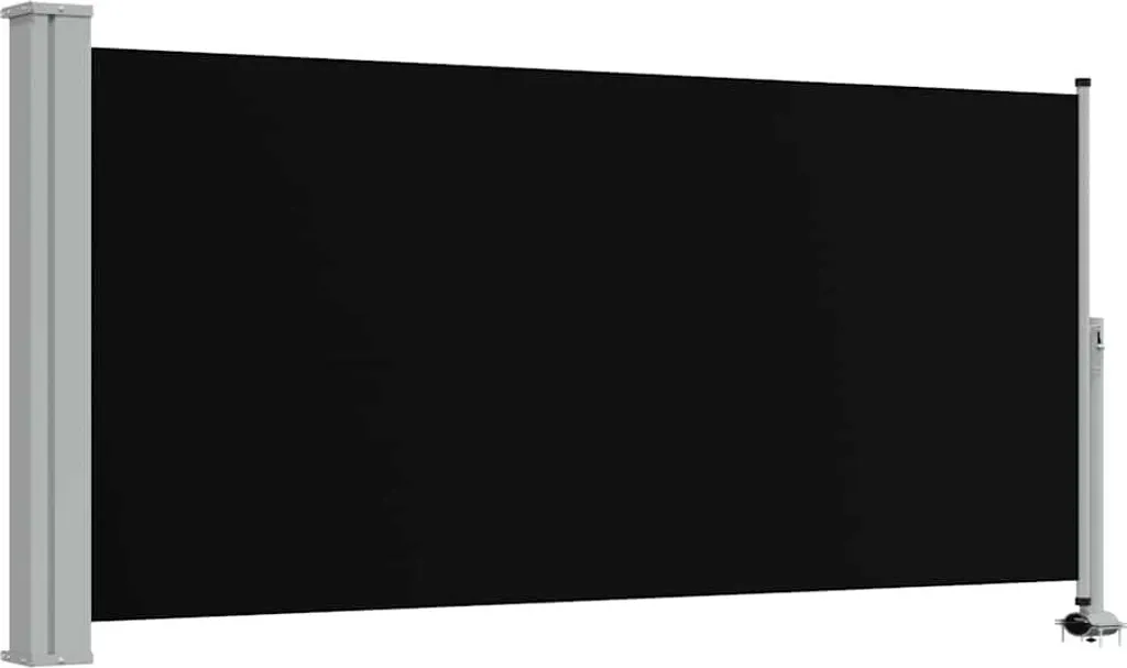 vidaXL Tenda laterale estensibile 120x300 cm nero