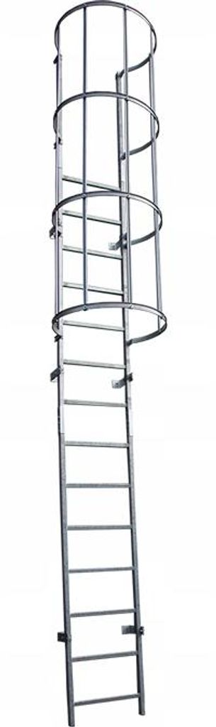 Drabest | Ewakuierungsleiter - 4–6 M - Verzinkter Stahl - 150 Kg - Modulare Konstruktion - 20 Stufen