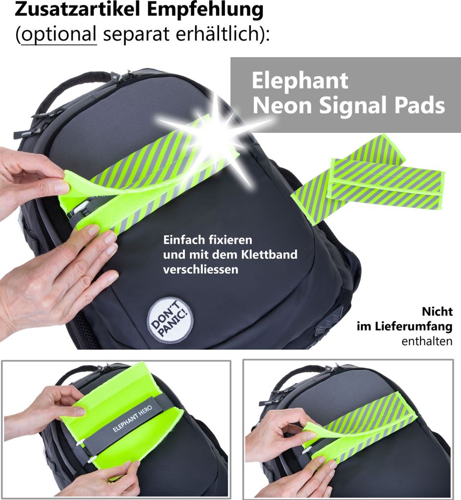 Schulrucksack Set 2 Teile Elephant Hero Signature Rucksack Produktbild 21