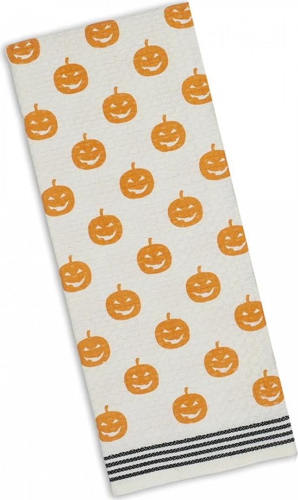 Halloween Kürbis Geschirrtuch als Deko für die Küche Produktbild 
