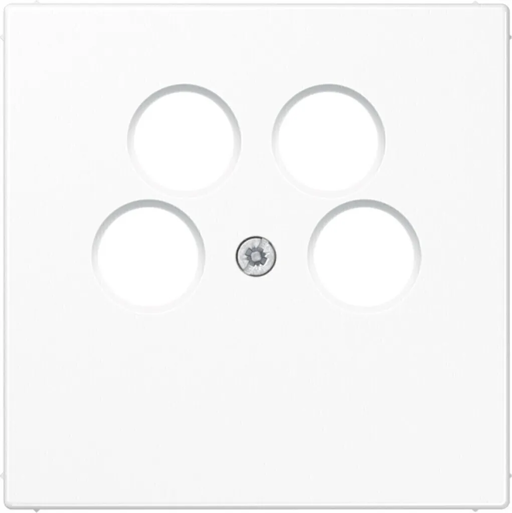 Prise Satellite Jung LS 990-4 SAT2 WW Blanc : Finissez vos Câbles au Mur