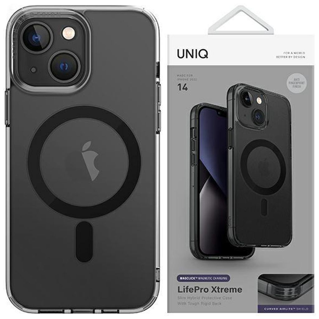 UNIQ Heldro Mag – Custodia IPhone 15 Pro Max – Magnetic MagClick – FlexGrip – Nero - 4