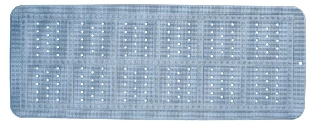 Badewanneneinlage von Unilux, Sicherheitsmatte für Badewanne und Dusche, Farbe: Blau, Größe: 90x35 cm