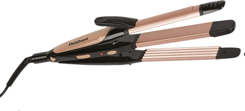 3-in-1-Haarglätter: glatt, kraus und gewellt, rosa STILY