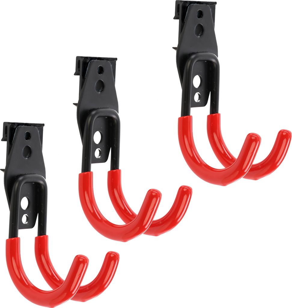 Set 3 Stck. Werkzeugwand Haken von BOTLE, Werkzeughaken, für Elektrowerkzeuge, U-förmig 7cm, stabil mit PVC, für Garage, Schuppen, Haken für Kl...