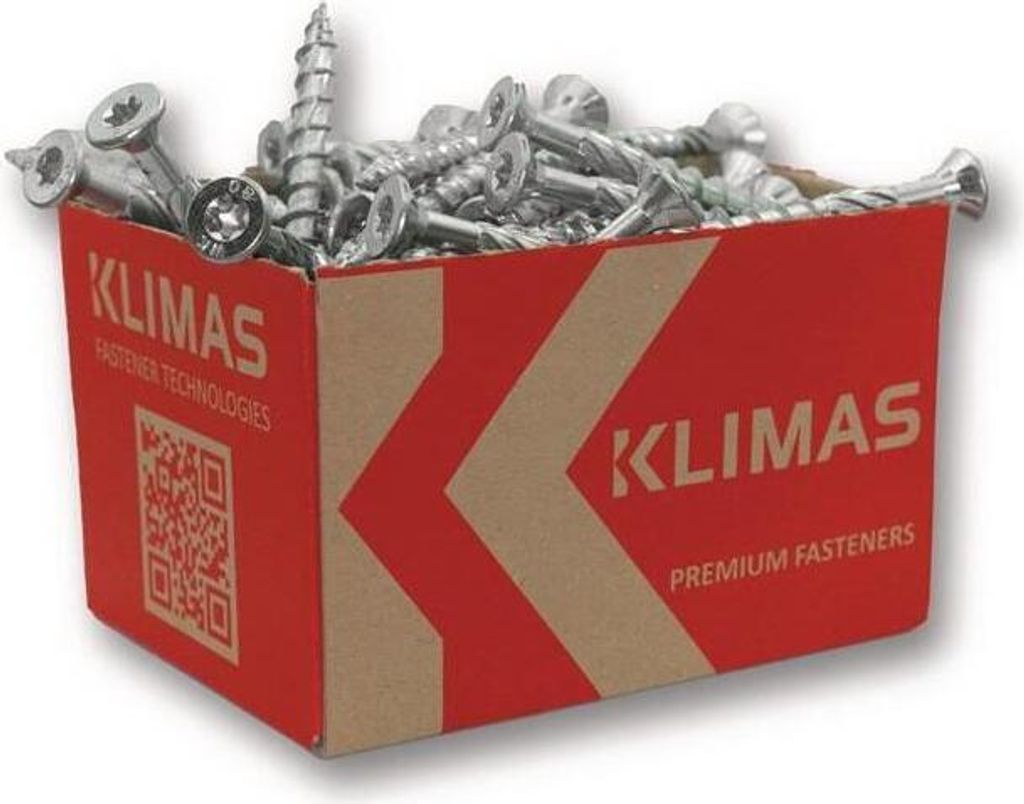 Spanplattenschr.4,5x40 Senkkopf hell verz.TORX KLIMAS