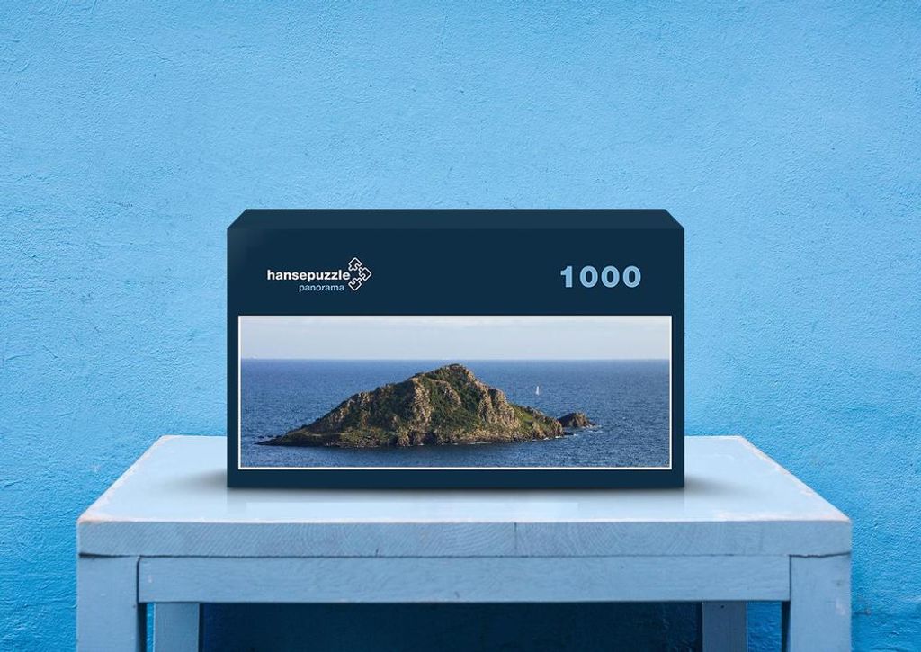 hansepuzzle 44993 - Insel Puzzle, 1050 Teile, Natur, 60,0 x 46,0cm mit hochwertiger Aufbewahrung, Kartonbox und wiederverschließbarem Beutel