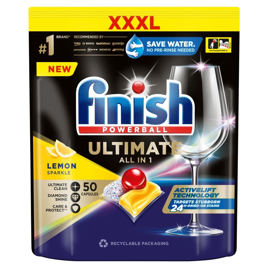 Finish, kapsle do myčky nádobí Ultimate All in 1 Lemon, 50 Obrázek produktu 2