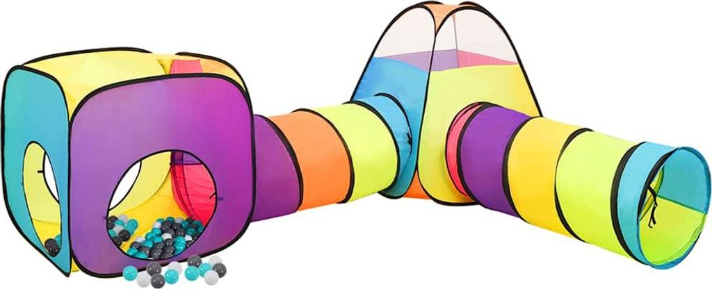 vidaXL Spielzelt mit 250 Bällen Mehrfarbig 190x264x90 cm