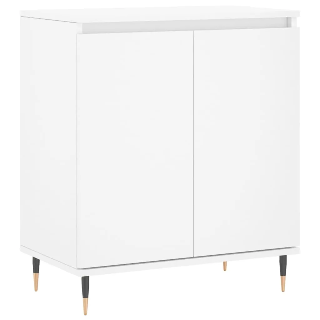 Credenza Bianca 60x35x70 cm | Mobiletto Multiuso Legno per Interni